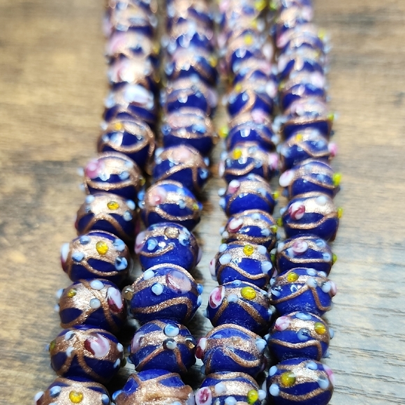 Jewelry - Blue Wedding Cake Beads Strands